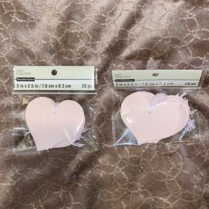 Recollections blush pink heart tags 20 pc (2)
